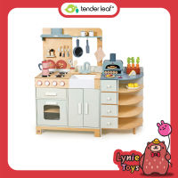 Tender Leaf Toys ของเล่นไม้ ชุดครัวเด็ก ของเล่นบทบาทสมมติ ชุดครัวใหญ่ลาเฟียมมา La Fiamma Grand Kitchen