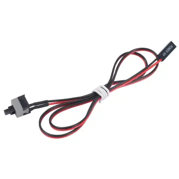 2-Pin PC Power on/off or Restart Switch Cable 45cm (2 Pack)