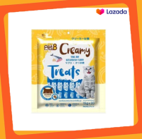 Pet8 Creamy Treats ครีมแมวเลีย รสทูน่าและปลาคัตสึโอะบูชิ บำรุงขนและผิวหนัง แพ็คใหญ่ 20 ซอง (15g.x20)