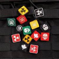 【YF】✌  Emblem Badges Rubber Fabric Radiation Sign