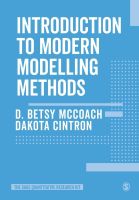 หนังสืออังกฤษ Introduction to Modern Modelling Methods (The Sage Quantitative Research Kit) [Paperback]