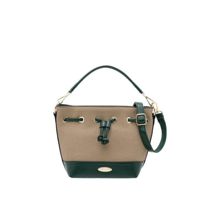 British Polo Keira Ladies Womens PU Leather Bucket Bag with Top handle