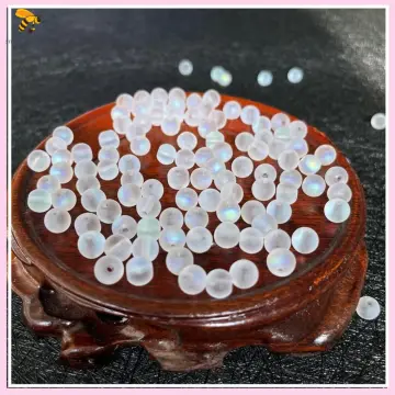 140 Pcs 8 mm Mermaid Glass Beads Bulk Matte Crystal Glass Beads