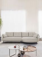 ▣♠❈ minimalist arc-shaped fabric large and modern simple living room concubine combination special-shaped wabi-sabi style