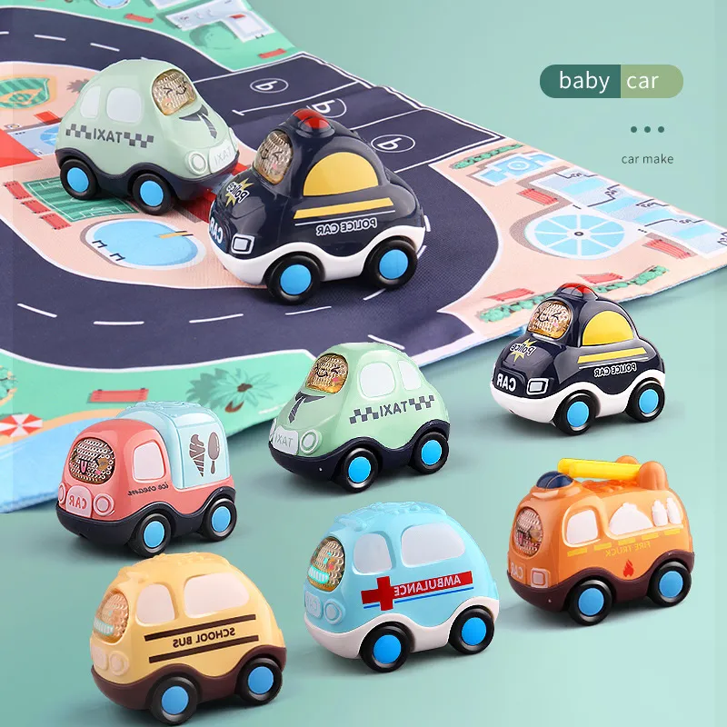 Baby Cartoon Car Toy Set Vehicles Play Set Push And Go Toys For Babies  Children Car Model Birthday Gift | Lazada Singapore