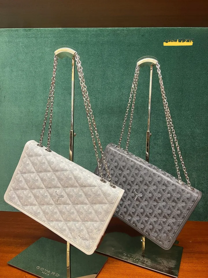 GOYARD/ Goya Alexandre III series old flower chain bag canvas