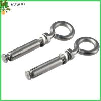 HENRI 5pcs 304สแตนเลสสตีล สลักเกลียวขยาย ทนทานสำหรับงานหนัก M8 106มม. สลักเกลียวสกรู ฮาร์ดแวร์สำหรับคลังสินค้า เงินสีเงิน สลักเกลียวตา สมออิฐคอนกรีตติดผนัง