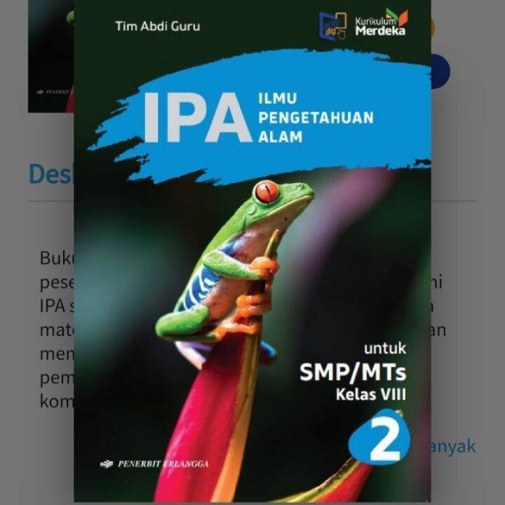 IPA SMP Kelas 8 - Kurikulum Merdeka - Buku Erlangga Original | Lazada ...