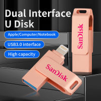 SanDisk OTG USB Flash Drive 256GB 1TB Pendrive Memory Stick สำหรับ IPhone14/13/12/11 /X/ 8/7/6 iPad PC