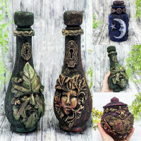 Gothic Decorative Celestial Ornament Home Witch Bottle Sculpture Moon