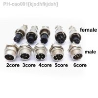 GX12 Nut Type Male Female 12mm 2/3/4/5/6 Pin Circular Aviation Socket Plug Wire Panel Connector U26