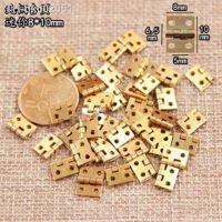 ✇ 50pcs 10x8mm pure brass Mini Cabinet Drawer Butt Hinge copper small hinge