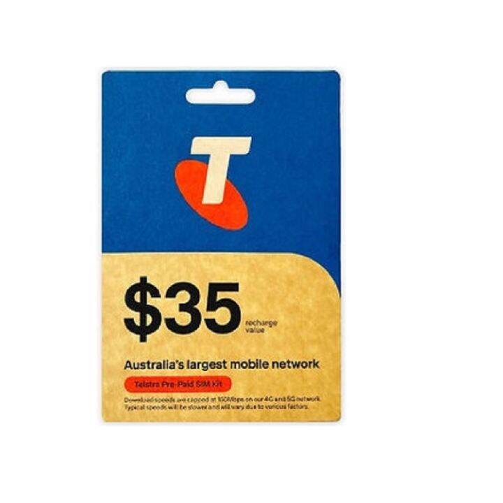 Telstra $35 Pre-Paid SIM Starter Kit 28 Days 35GB with calls and SMS ...