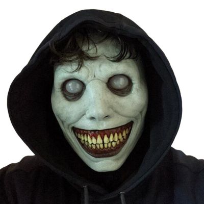 ฮาโลวีนคอสเพลย์ Latex ผู้หญิงผู้ชาย Horrible Full Face Cover Маска Masquerade Ghost Haunted House Props Mascaras Face