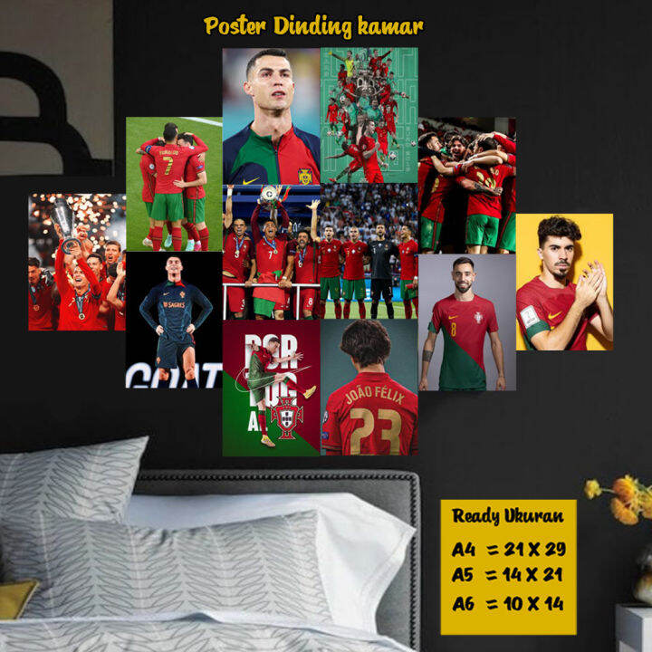 Poster Dinding Kamar Tema Timnas Portugal - Poster Kamar Timnas