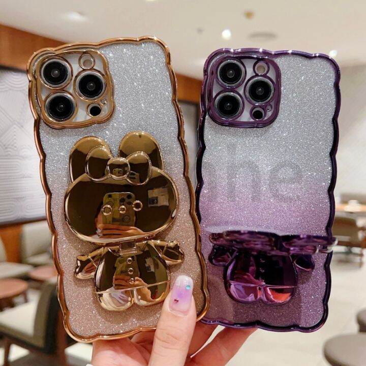 เคสโทรศัพท์ป้องกันเลนส์-tpu-แววไล่ระดับสีสำหรับ-iphone-15-14-13-12-11-pro-max-14-15-plus-เคสโทรศัพท์ชุบไฟฟ้า