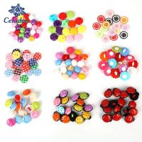 50pcs/lot Multi Shapes Cartoon Resin Buttons Sewing Buttons Scrapbooking Children Kids Dolls DIY Apparel Accessories Haberdashery