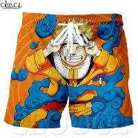 COD ☈ imoq55 store CLOOCL NARUTO HOKAGE Japanese Anime Pattern Casual Short Pants   Uzumaki Naruto 3D Printed Casual Elastic Drawstring Sweatpants Mens Summer Fashion Large Size Loose Shorts Unisex