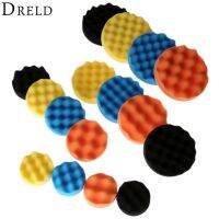 DRELD 4pcs 3/4/5/6 Inch Sponge Buffing Polishing Pad Hand Tool Kit For Car Polisher Buffer Wax Cleaning Tool 80/100/125/150MM