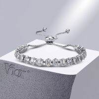 Vnox Sparking Stone Chain for Girls 6mm Tennis Wristband Gifts Jewelry