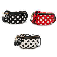 Polka Dot Ladies Pocket Fashion Nylon Pockets Convenient Female Travel Messenger Bag Girls Cute Chest Bag