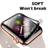 ◙∈ ฟิล์มกระจกนิรภัยกันรอยหน้าจอ 3d นิ่ม โค้ง สําหรับ Apple Watch Series 8 7 5 4 3 2 1 iwatch 45 มม. 41 มม. 38 42 มม. 40 44 มม.