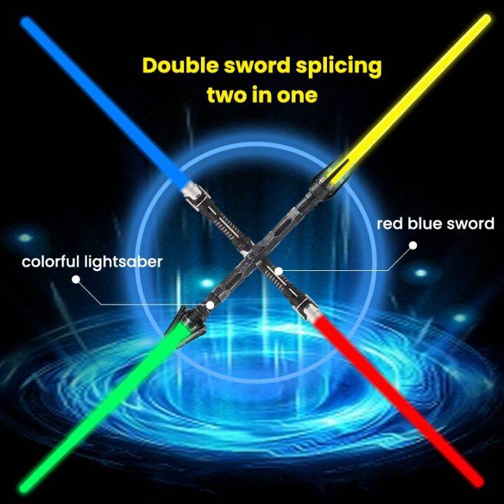 youpin-2pcs-7color-lightsaber-boy-toys-cosplay-plastic-material-dueling-sound-retractable-laser-sword-toy-for-children-gifts