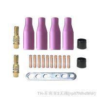 hk♈❐♦  19Pcs 15AK Welding Torch Consumables 0.8mm/1.0mm/1.2mm Gas Nozzle Holder Contact Tips Insulating Sleeve Wrench