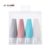 60ml 90ml Silicone Dispensing Bottle Portable Squeeze Type Lotion Essence Shampoo Hand Soap Cosmetic Empty Bottling Can Travel Travel Size Bottles Con