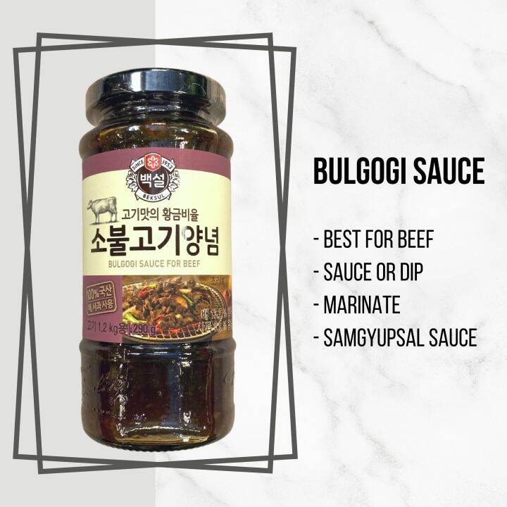 Korean Bulgogi Sauce for Beef 290 Grams Lazada PH