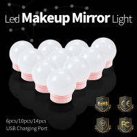 Led Hollywood mirror light bulb 12v makeup lamp led dressing table fill beauty lights USB touch dimming bathroom wall Lampara