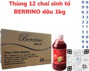 Thùng 12 chai sinh tố BERRINO dâu 1kg Combo 3 chai sinh tố BERRINO