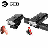 GCD จักรยานไฟ LED USB ชุดชาร์จ MTB ROAD BIKE ไฟหน้าหลังโคมไฟไฟฉายขี่จักรยานอุปกรณ์ขี่จักรยาน