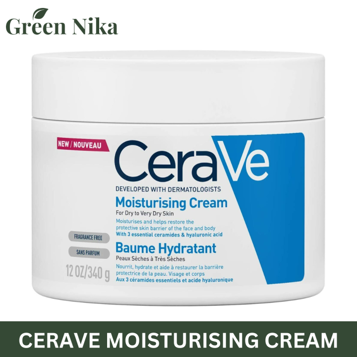 CeraVe Moisturizing Cream Body and Face Moisturizer for Dry to Very Dry