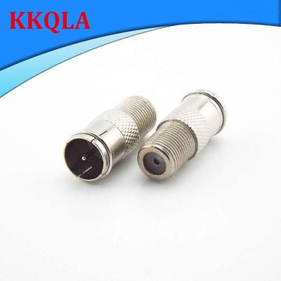 QKKQLA F Type Quick Plug Rf F Female Head Socket Coax Coaxial Cable Adapter Connector - Male To Female M/F Plug
