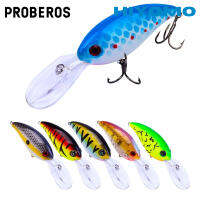 PROBEROS 1PCS ลอย Crank Lure Toman Killer 10ซม. 14G Quick Dive Crankbaits 6 # Treble Hook ปลาคาร์พ Fishing Tackle DHC004