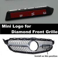 Free Shipping Diamond Grille AMG mini Logo A B C E Class W176 W246 W204 W205 W212 W213 Front bumper grille fit all car models