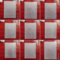 Snowflakes/Christmas Trees/flowers Embossing Folder Transparent Plastic Plates Design for DIY Paper Card Decoration Scrapbooking