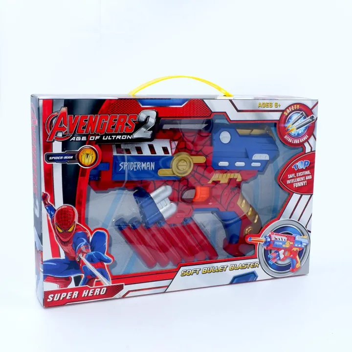 Avengers2 Spider.man Soft Bullet Blaster Gun | Lazada PH