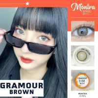 ⚡️ มีค่าสายตา ⚡️ลายดังTiktok คอนแทคเลนส์ Montra Lens มนตรา Glamour Opal Black Gray Brown แถมตลับ แบบบิ๊กอายตาโต สายตาปกติ และ ค่าสายตาสั้น