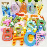 Wooden Fridge Magnet 26 Alphabet Intelligence Development Toy Kids Children Magnetic Sticker Classroom Office Whiteboard Gadget