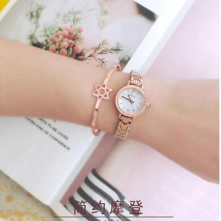 authentic-ins-dial-watch-female-temperament-of-cute-girls-bracelet-waterproof-tide-contracted
