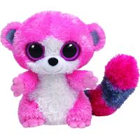【cw】 15CM Ty Beanie Bubblegum Glitter Big Eyes Kawaii Lemur Stuffed Kids Gifts for Children