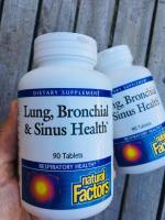 67% OFF Sale!! EXP: 05/2023 Lung Bronchial &amp; Sinus Health 90 Tablets (Natural Factor®) ISURA™ Purity Potency Guaranteed, GMP of the FDA and Health Canada