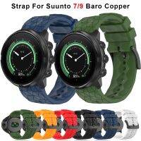 Dla Suunto 7 Spartan 24MM silikonowy Watchband opaska SmartWatch zapasowa opaska dla SUUNTO9 9 Baro 9 Spartan 9 GPS pasy