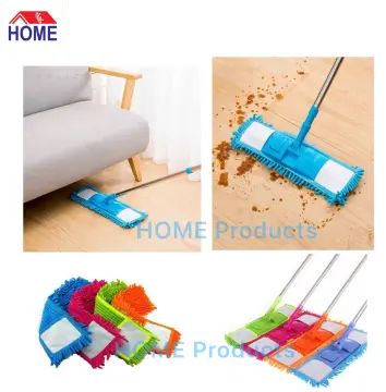 Thickened Elastic Band Flat Mop Cloth Coral Fleece Microfiber Chenille  Replacement Rotary Mop Cleaning Pad Household Tools