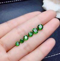 2.5mm To 6mm Natural Chrome Diopside Loose Gemstone Wholesale Price VVS Grade Diopside Jewelry DIY Supplier Cables