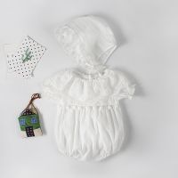 [COD] [New] INS2022 summer new baby girl jacquard lace romper jumpsuit