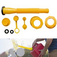 1 Set Gas Can Spout Nozzle Vent Replacement Plastic Yellow For Most Oil Cans For Blitz For Midwest For Scepter Gas Cans Colanders Food Strainers