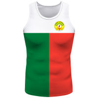 Madagascar Vest Free Custom Made Name Mdg Tank Top Nation Flag Mg Magastic French Country Print Photo Logo เสื้อยืดแขนกุด